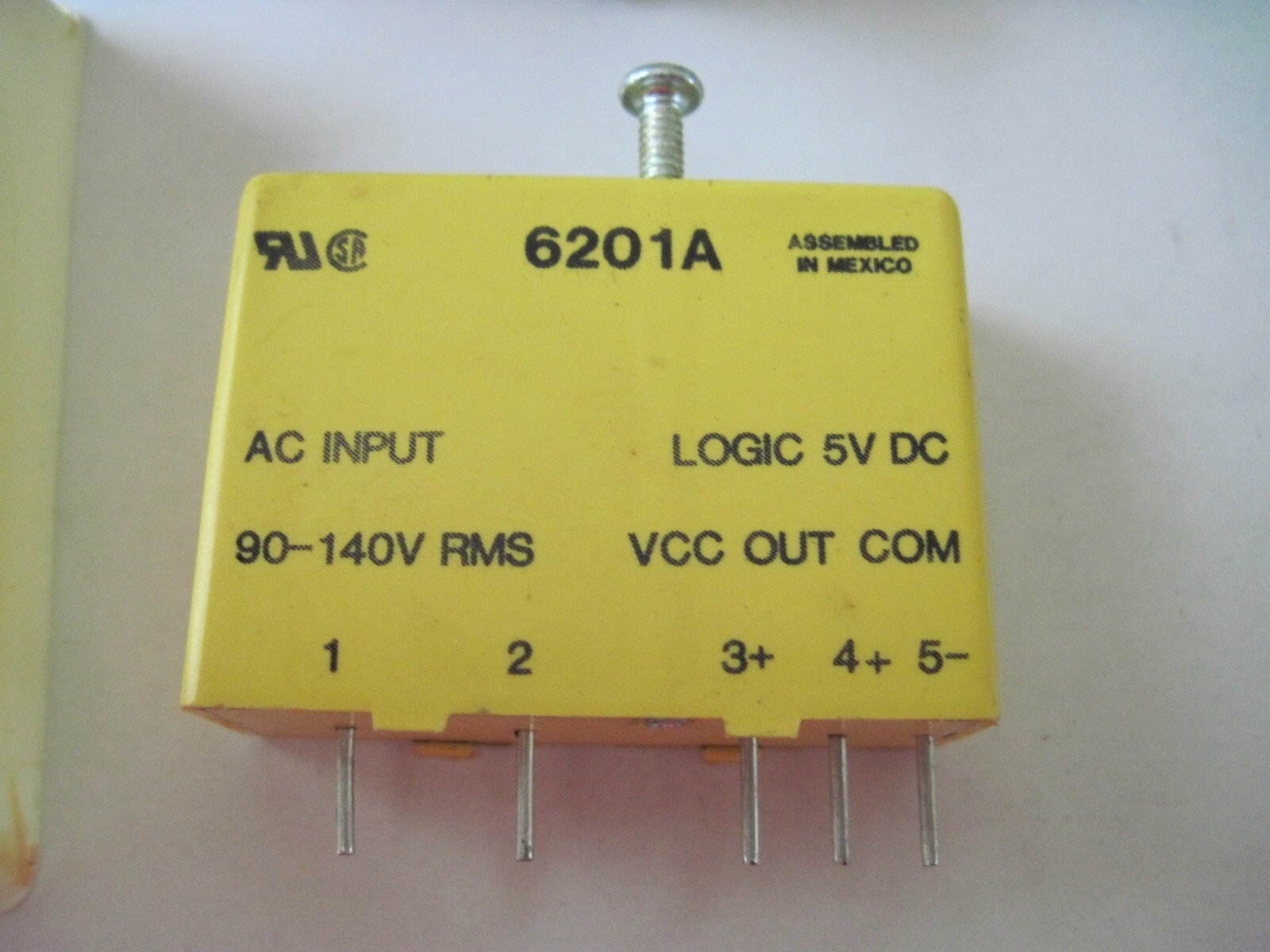 Crydom 6201A Input / Output Module 90-140VAC In, 5VDC Out, NOS