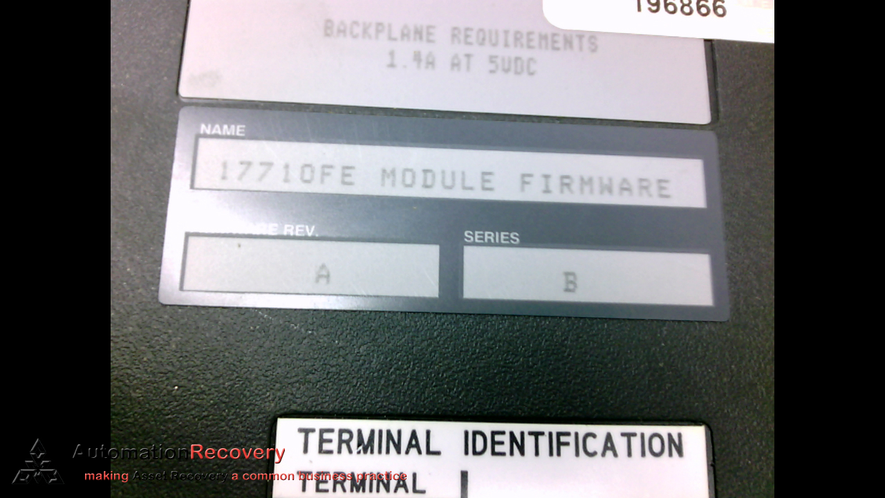ALLEN BRADLEY 1771-OFE1 , SERIES B ANALOG OUTPUT MODULE REV. B #201488
