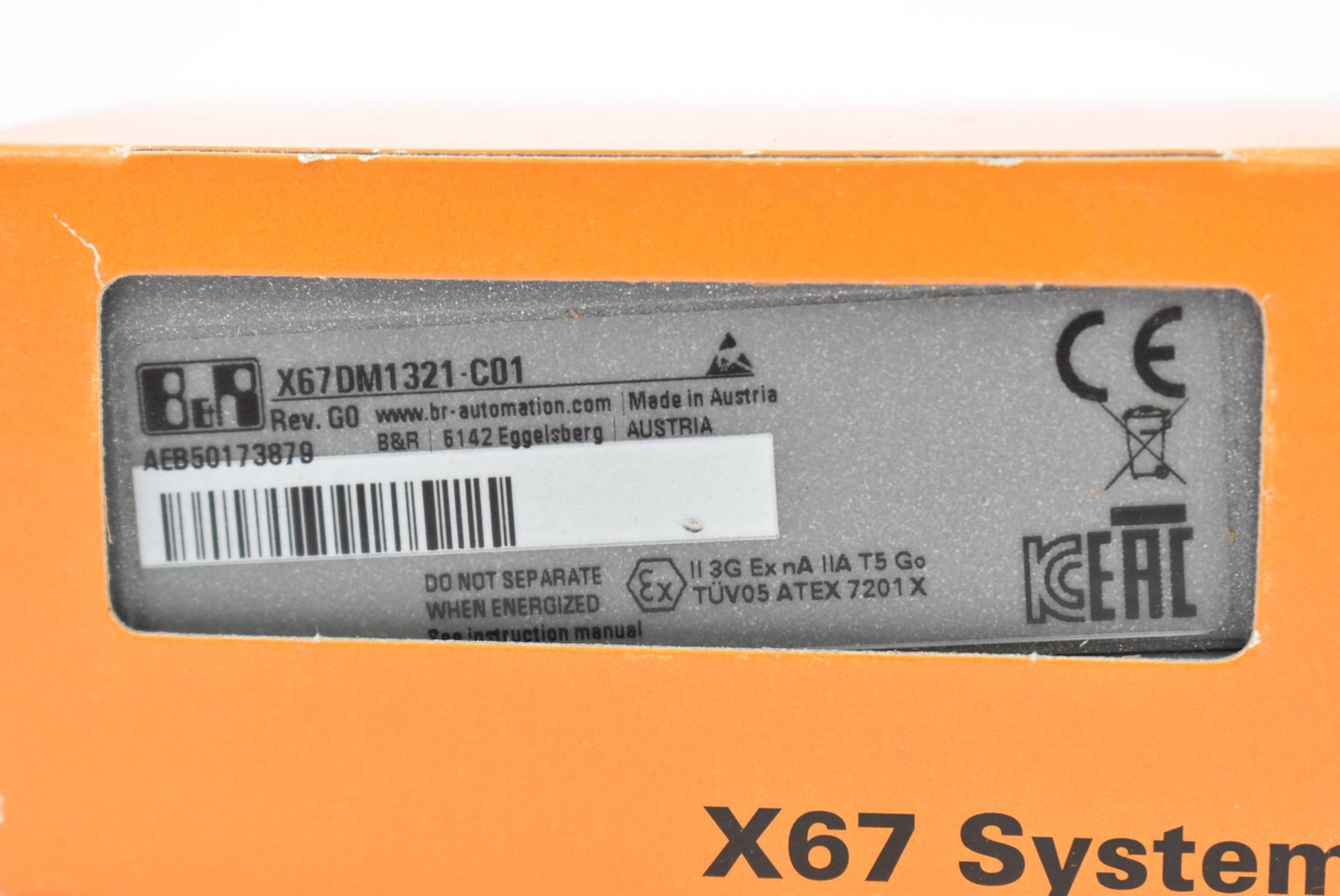 B&R Automation Digital Mixing Module X67 DM 1321-C01 ( X67DM1321-C01 ) Rev. G0