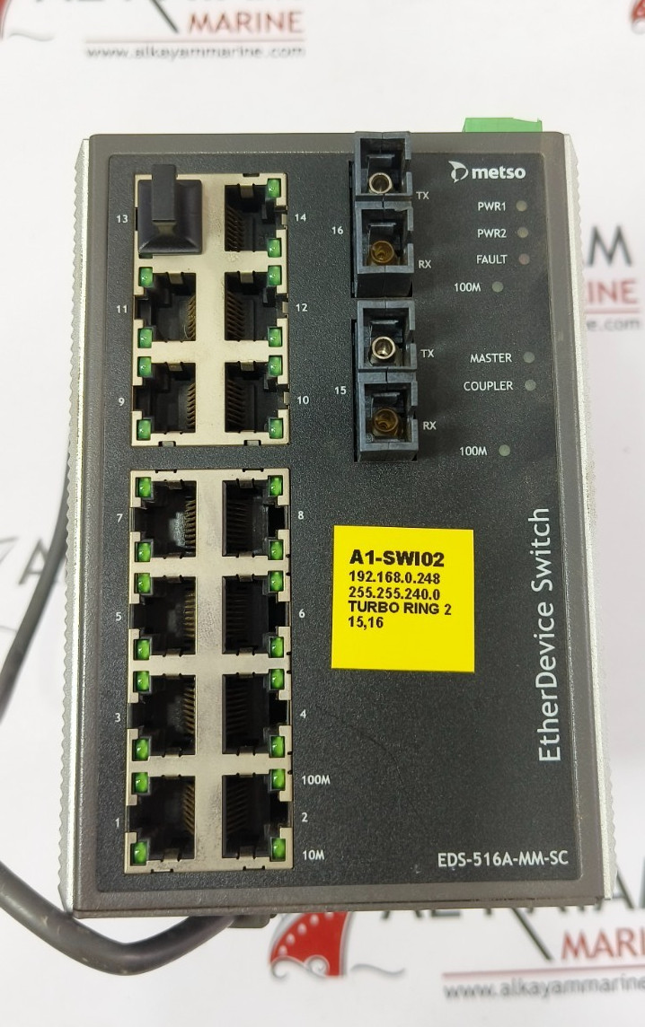 METSO EDS-516A-MM-SC ETHER DEVICE SWITCH (FAST SHIP BY DHL/FEDEX)