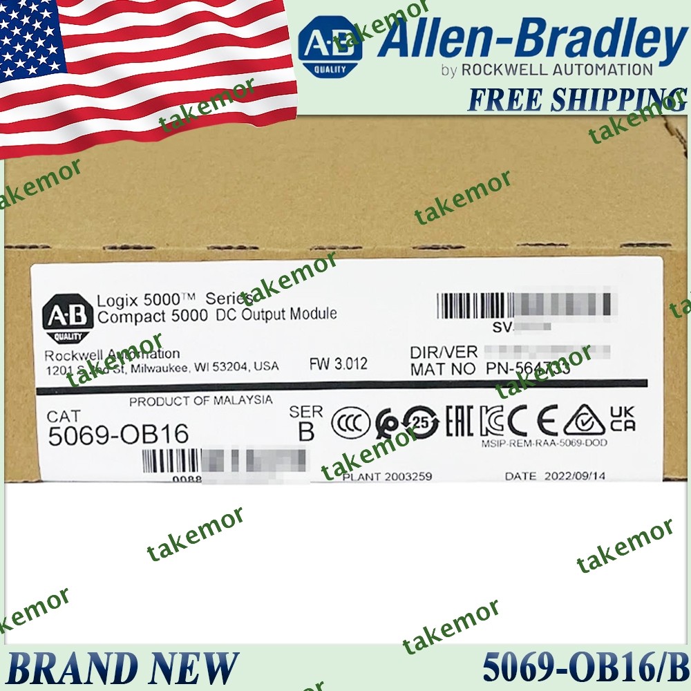 Brand New AB 5069-OB16/B SerB Output Module Free Tax 5069OB16 US Stock