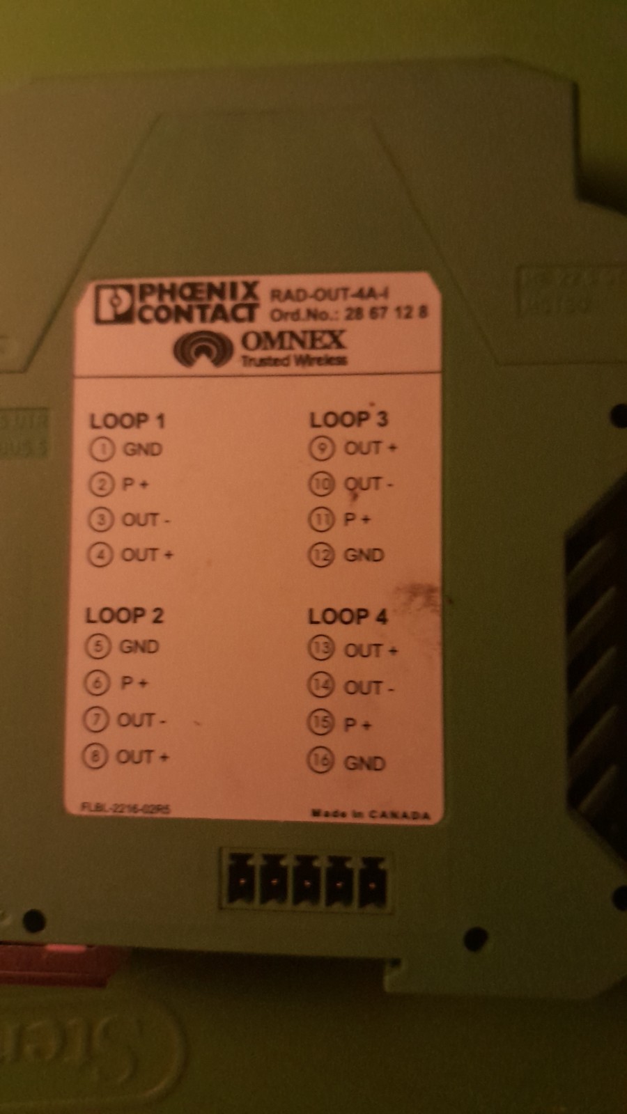 Phoenix Contact 4 channel input and output modules