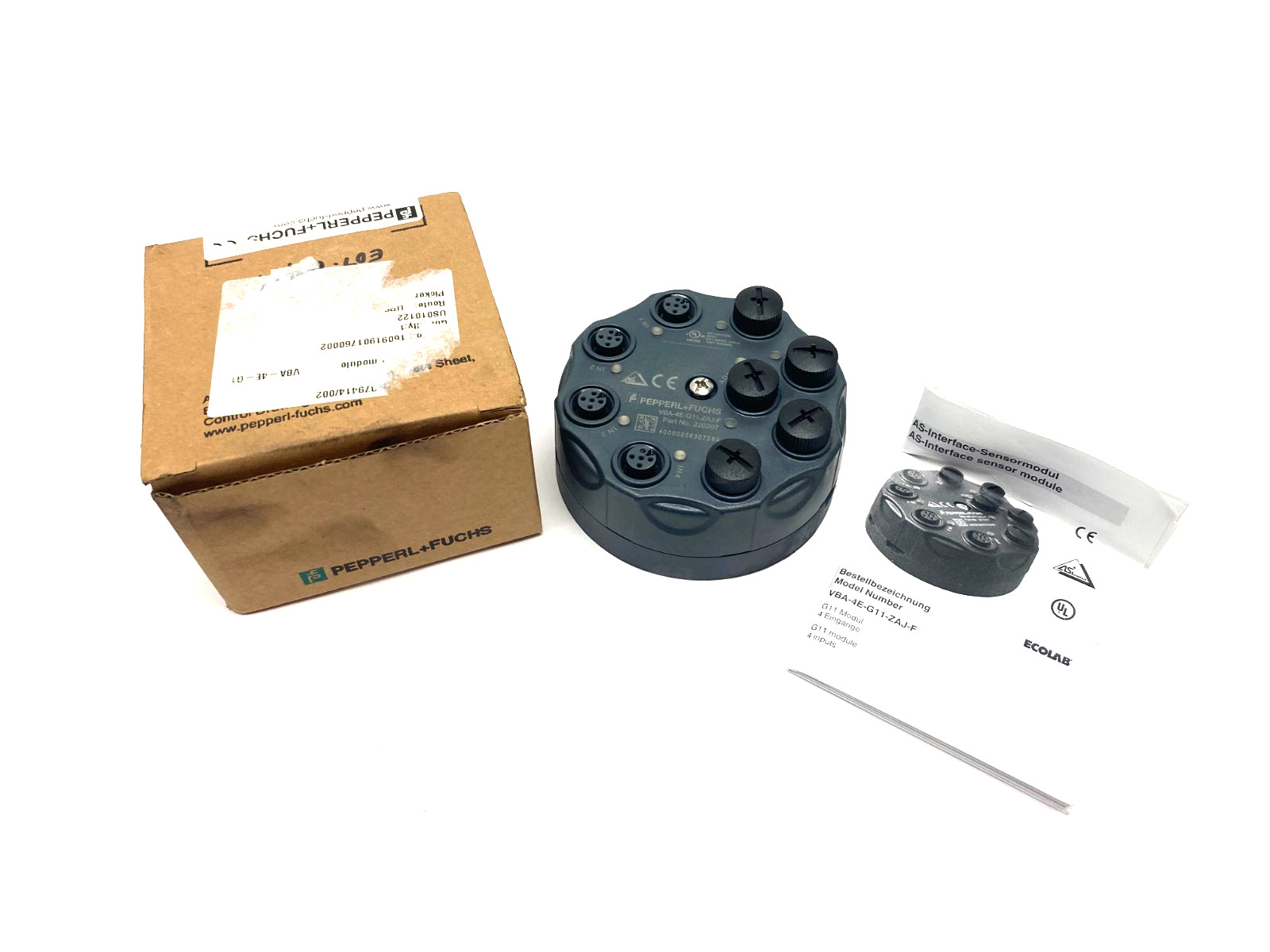 Pepperl+Fuchs VBA-4E-G11-ZAJ-F Interface Sensor/Actuator Module 220207