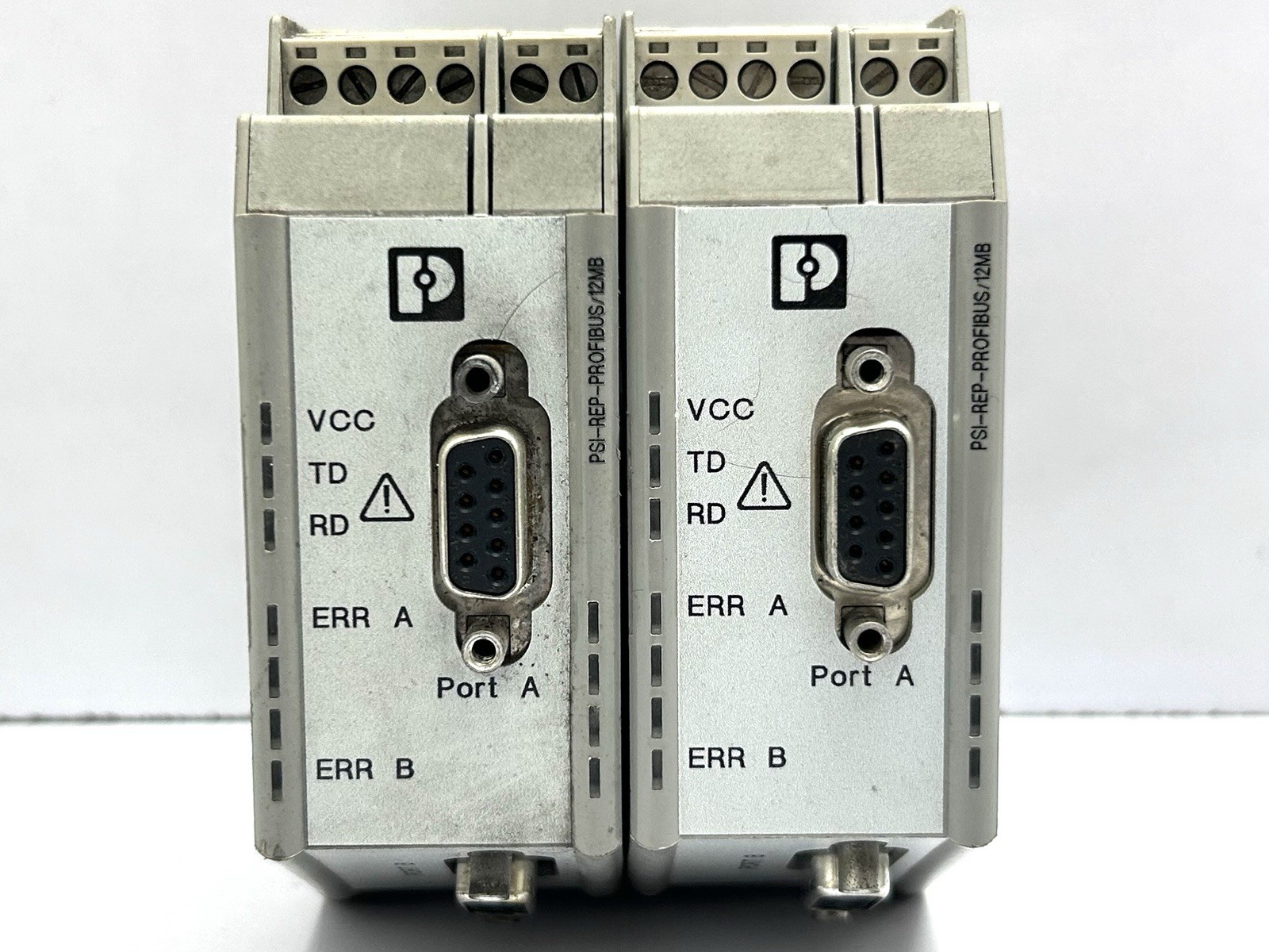 LOT OF 2PCS PHOENIX CONTACT PSI-REP-PROFIBUS/12MB Repeater Module/ 2708863
