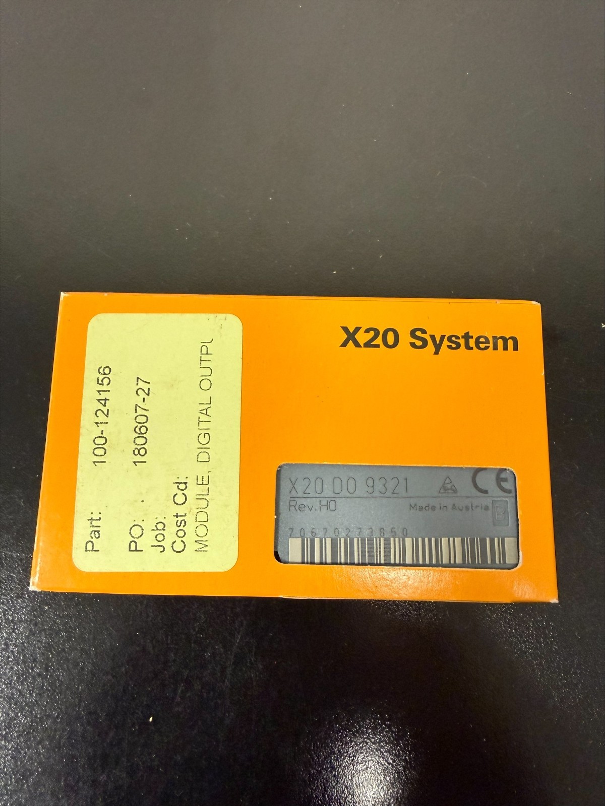 B&R X20DO9321 Digital Output Module 12 Out 24VDC Sink New In Box
