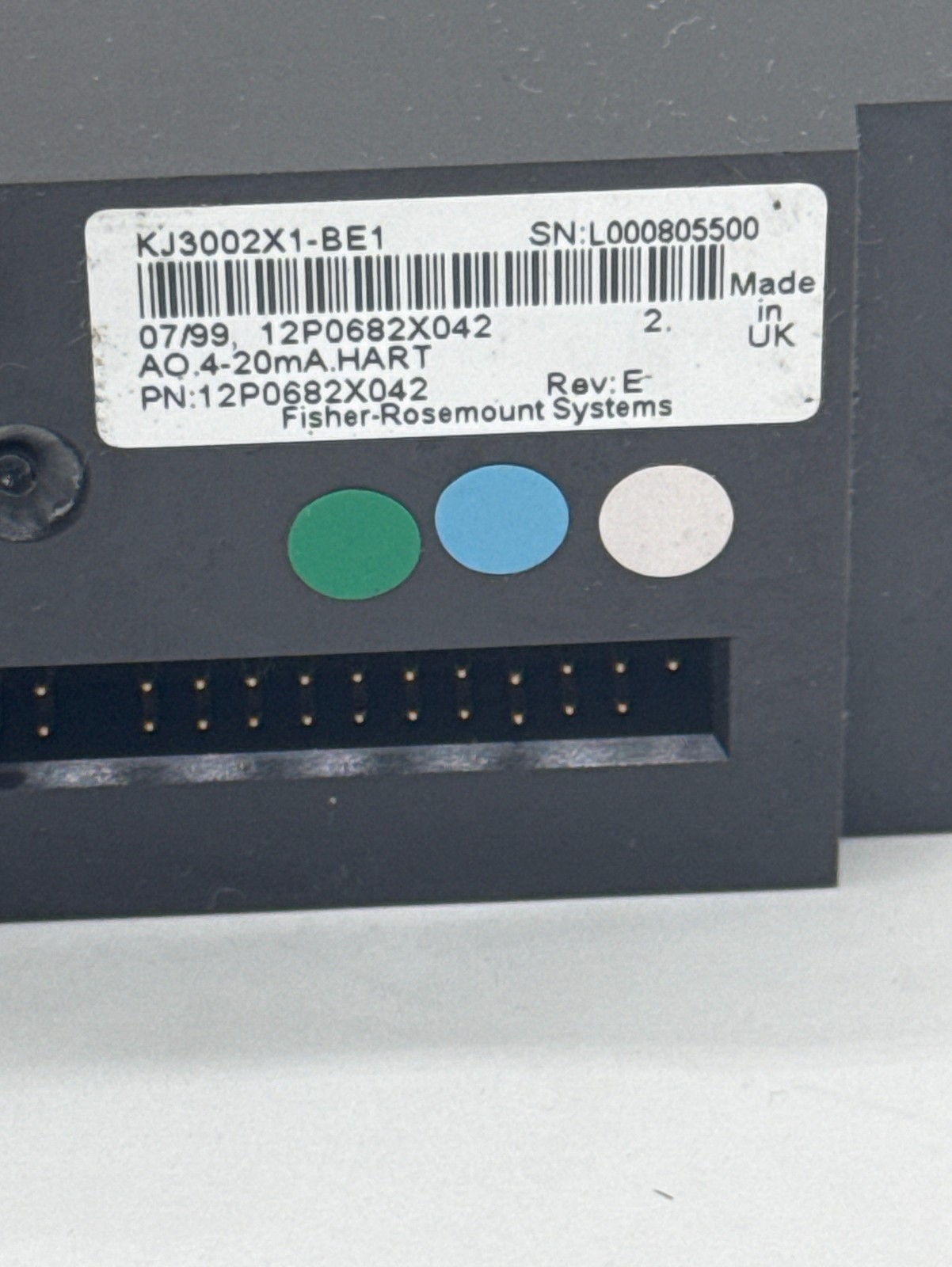 Fisher-Rosemount KJ3002X1-BE1 Analog Output Module /KJ4001X1-CB1 Terminal Block