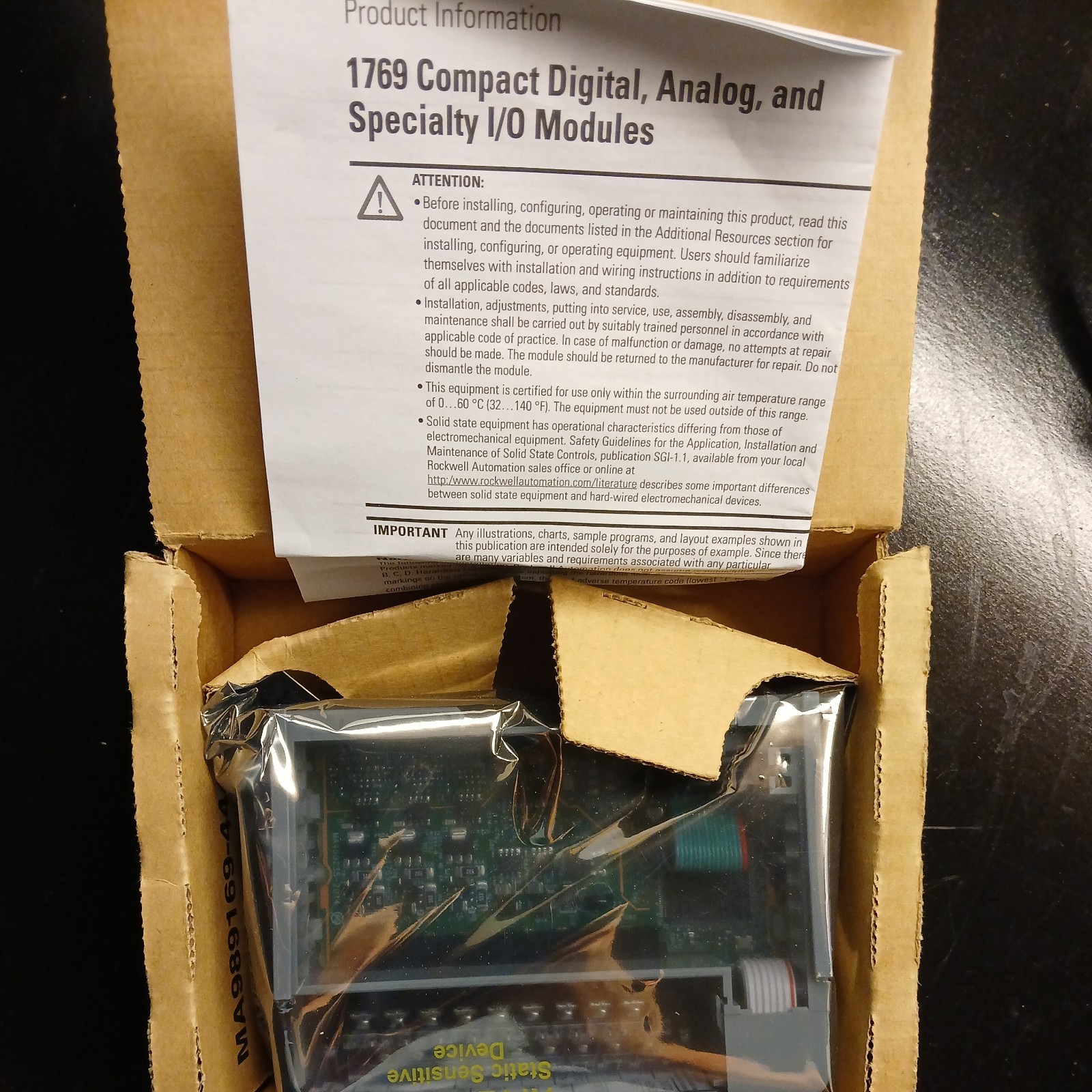 New Allen-bradley 1769-HSC SER B High Speed Counter FW 2.1 open box