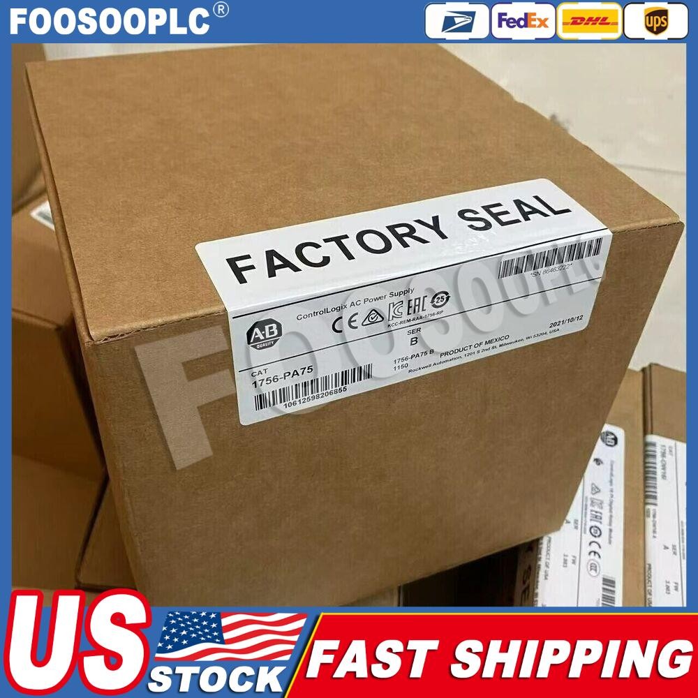 AB 1756-PA75 SER B ControlLogix AC Power Supply Allen Bradley 1756PA75 new