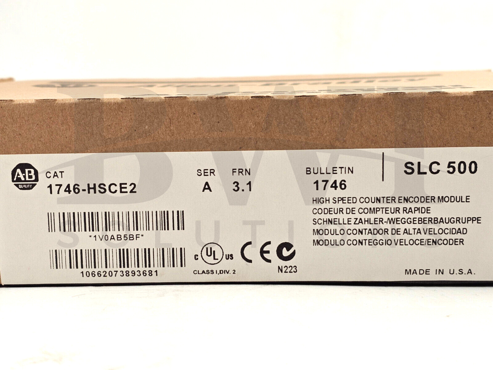 SEALED Allen Bradley 1746-HSCE2 /A SLC 500 4-In / 4-Out Counter Module 1746HSCE2