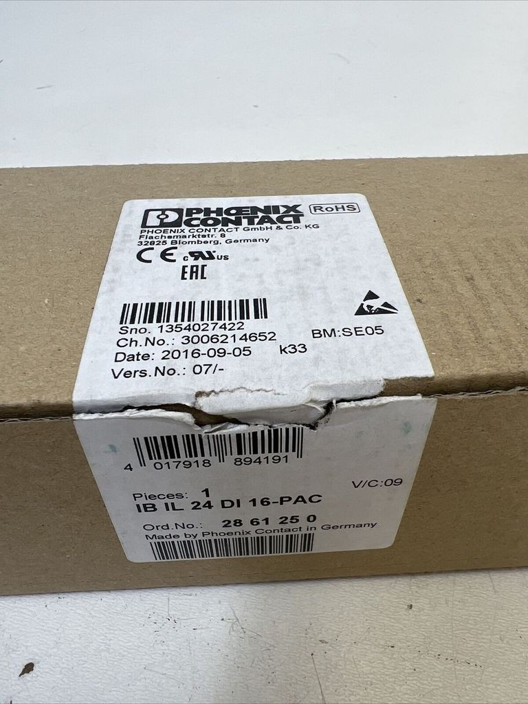 Phoenix Contact IB IL 24 DI 16-PAC, 28 61 25 0, Interbus, Digital Module, Module