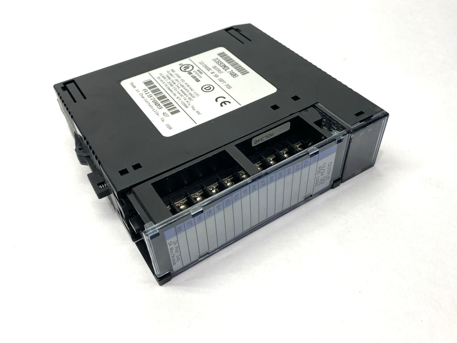 GE Fanuc IC693MDL740G Output Module 12/24VDC 0.5A 16PT POS LOGIC