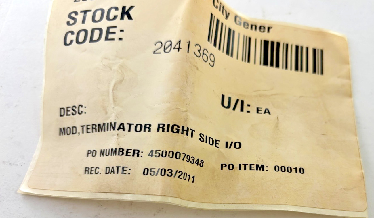 Ovation 1B30023H02 Right Side Terminator Module – Industrial Control