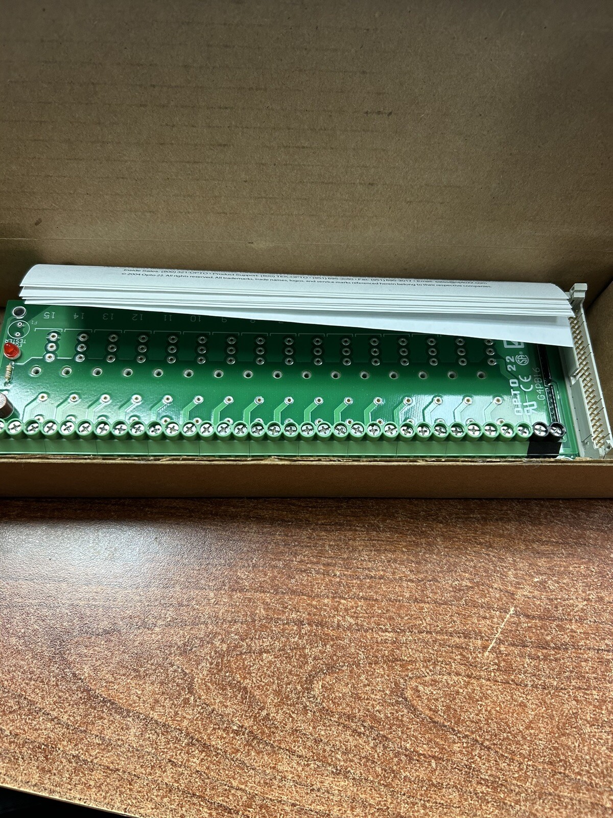 OPTO 22 000228D RELAY CIRCUIT BOARD CARD