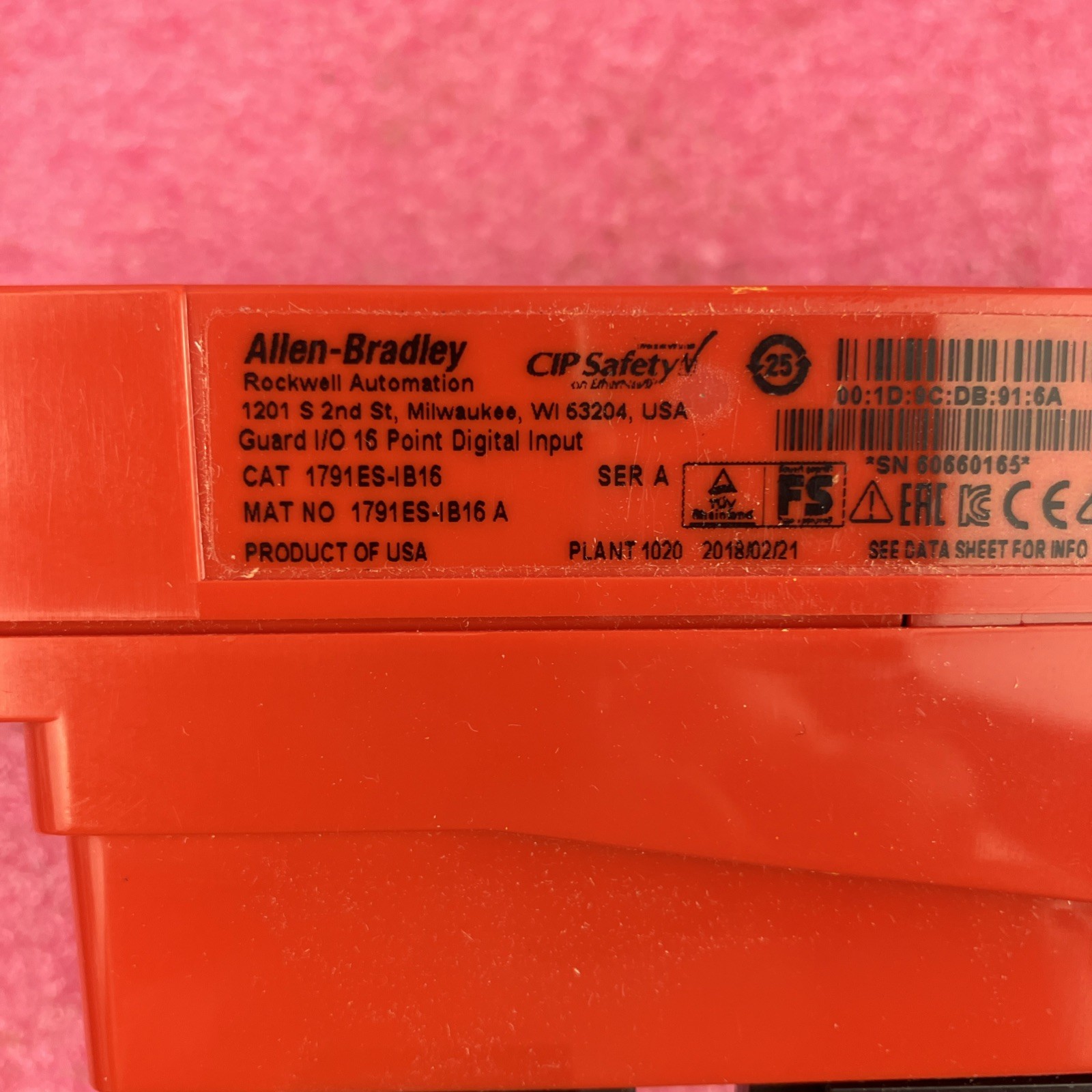 Allen-Bradley 1791ES-IB16 CompactBlock Guard I/O Ethernet/IP Safety Module, Read