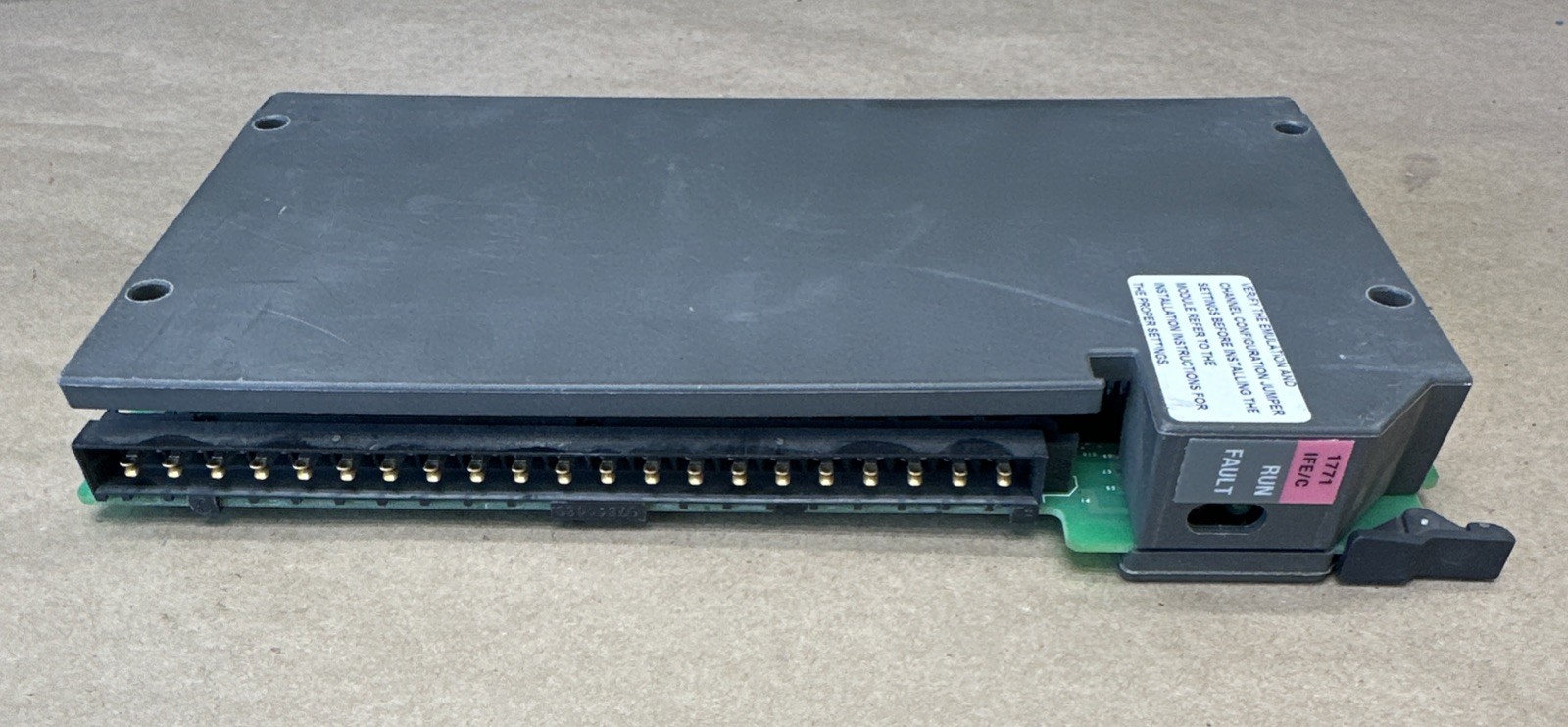 PREOWNED- Allen Bradley 1771-IFE/C Analog Input Module (12bit) N04 96188677 A01