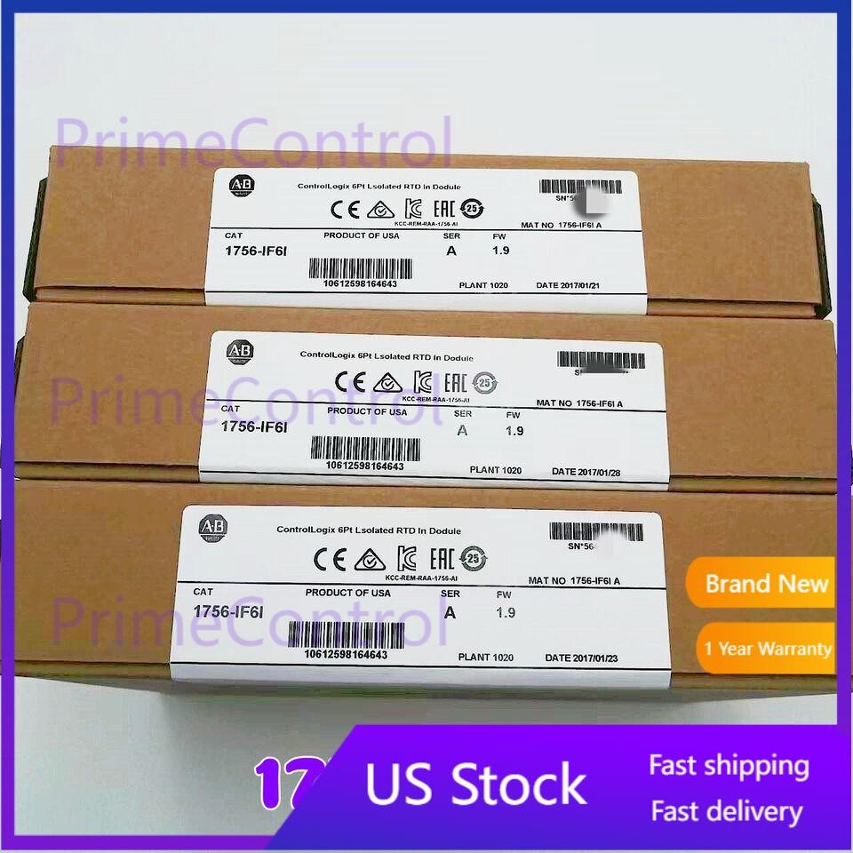 New Factory Allen-Bradley 1756-IF6I Controllogix Analog Isolated Input Module US