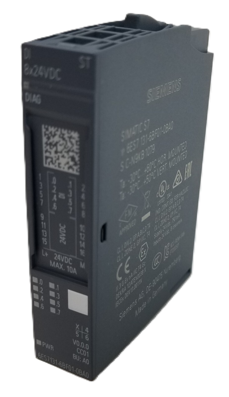 Siemens 6ES7 131-6BF01-0BA0 Input Module SIMATIC ET 200SP 8 Digital 24Vdc NEW