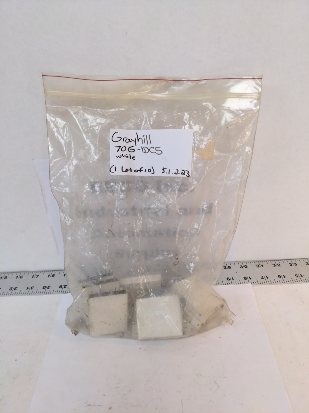 GRAYHILL 70G-IDC5 DC INPUT 3-32 VDC INPUT, LOT OF 10, WHITE