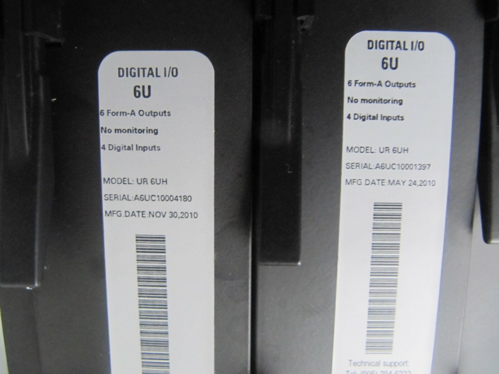 GE Multilin 6U Digital I/O Module 6 Form-A Outputs 4 Digital Inputs UR 6UH UR6UH