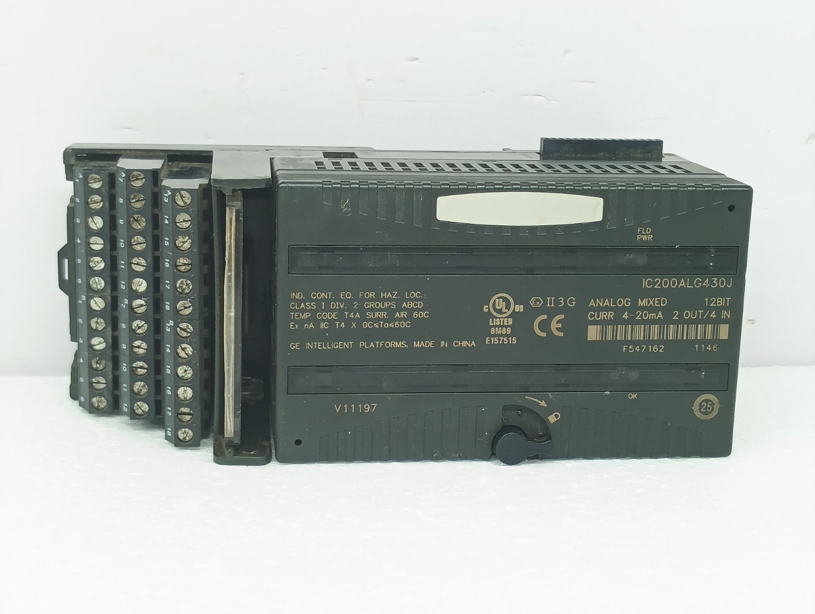 GE Fanuc IC200ALG430J Analog Mixed Curr 4-20mA 2 OUT/4 IN 12BIT Module 