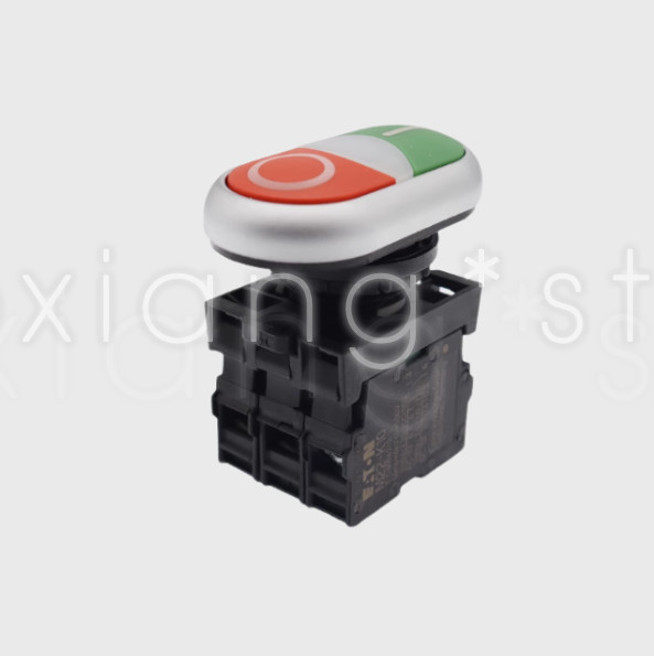 1PC dual position illuminated button switch M22-DDL-GR-X1/X0/K11/230-W