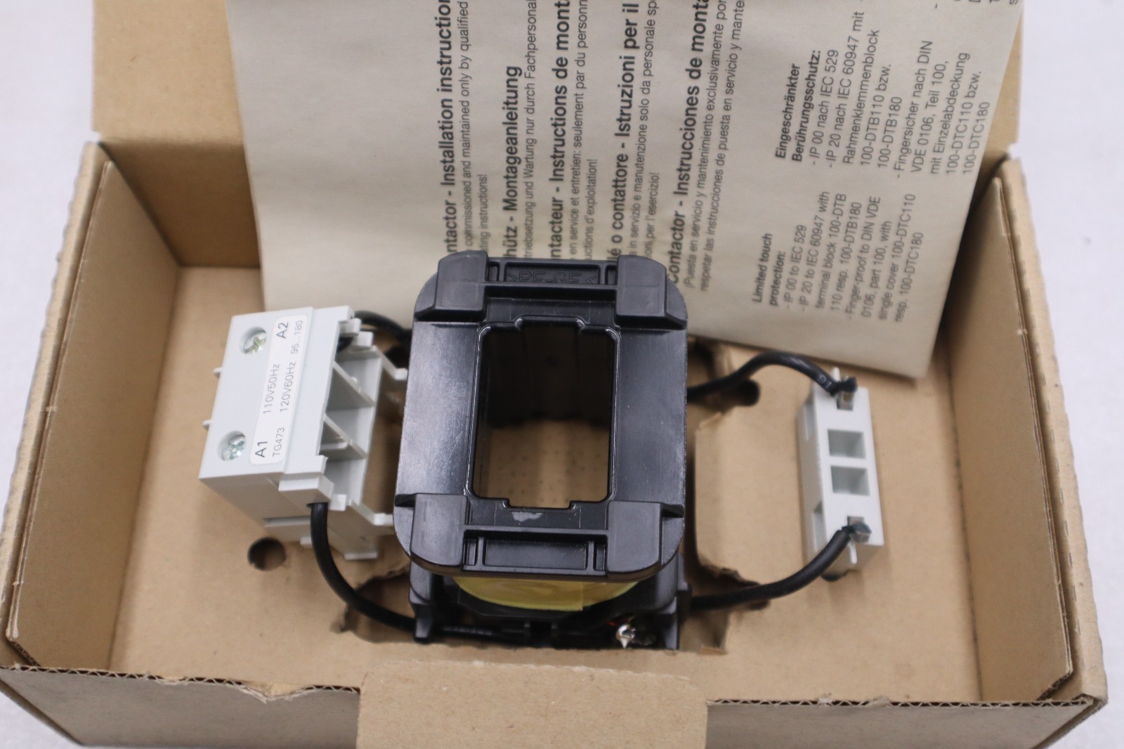 AB ALLEN BRADLEY TG473 CONTACTOR COIL 110/120 VAC 50/60 HZ – STOCK GF65A