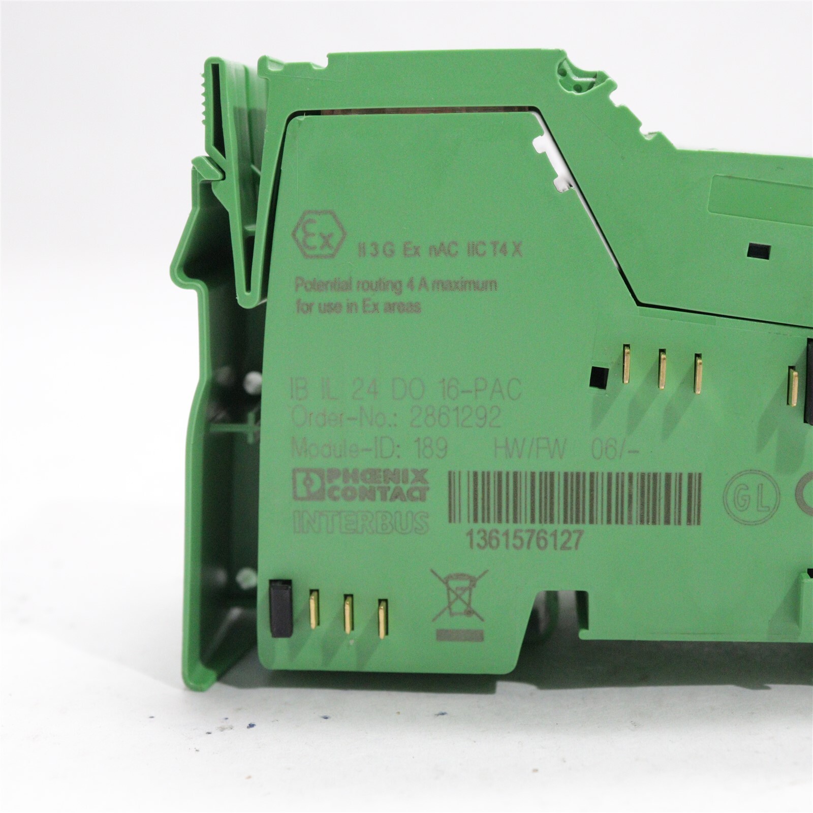 PHOENIX CONTACT DIGITIAL INPUT MODULE IB IL 24 DO-16-PAC 2861292