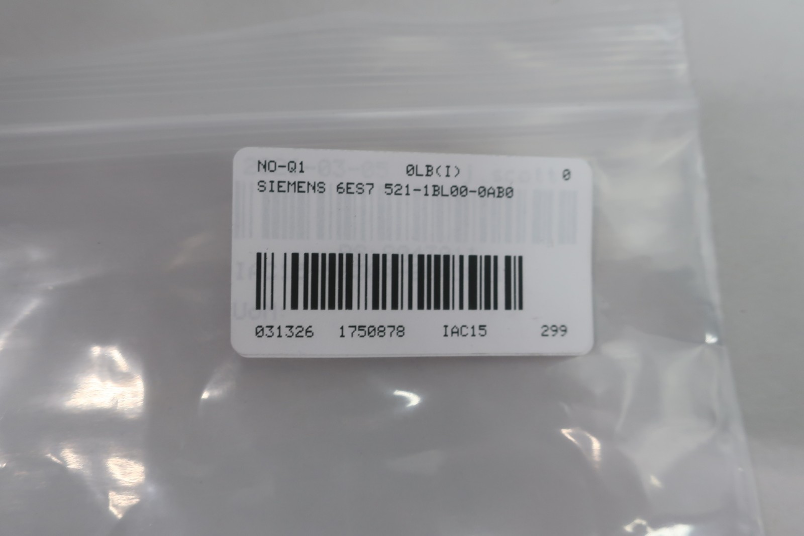 Siemens 6ES7 521-1BL00-0AB0 Simatic S7-1500 Digital Input Module 32chl 24vdc