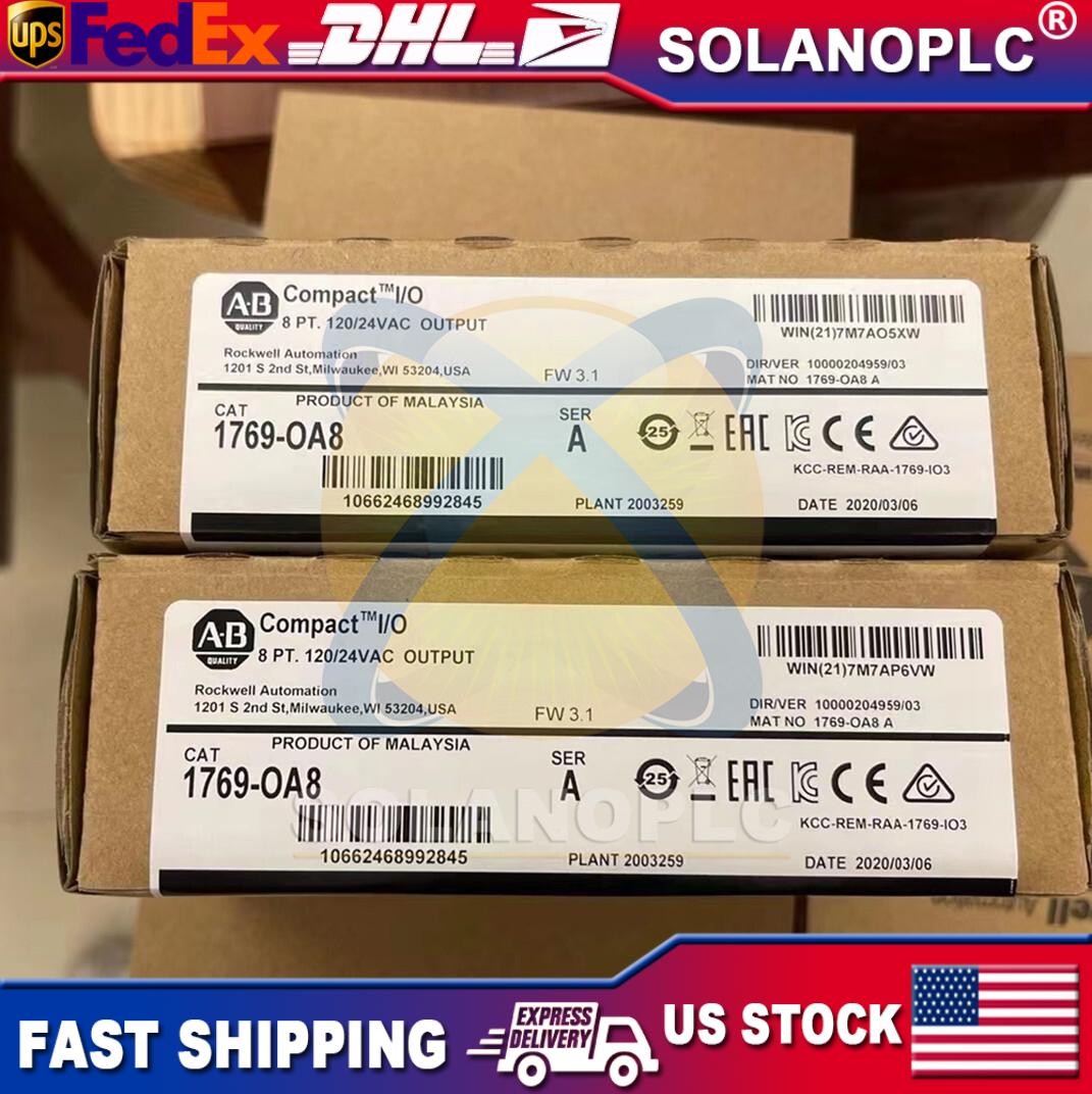 AB 1769-OA8 New Factory Sealed 1769OA8/B CompactLogix PLC Output Module