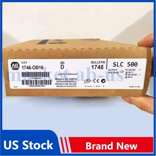 New Sealed AB 1746-OB16 SER D CAT /D SLC 500 PLC Output Module 1746OB16