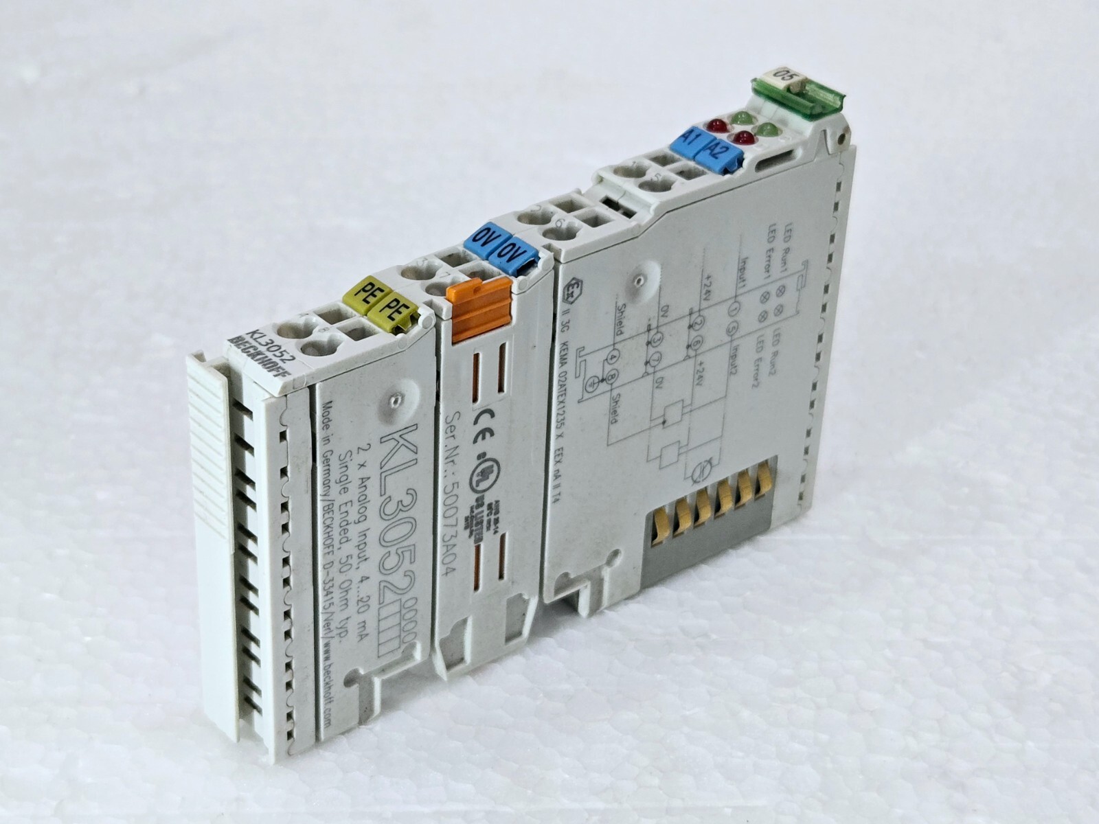 BECKHOFF KL3052 Bus Terminal 2-channel Analog Input Module NEW UPS WMD0