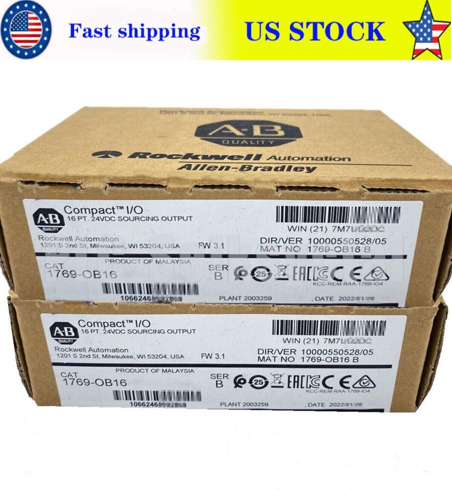 nEW IN BOX Allen-Bradley 1769-OB16 / B CompactLogix 16 Pt 24VDC D/O Module