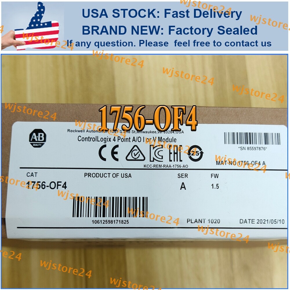 New Sealed Allen Bradley 1756-OF4 SER A ControlLogix 4 Pt A/O I or V Module