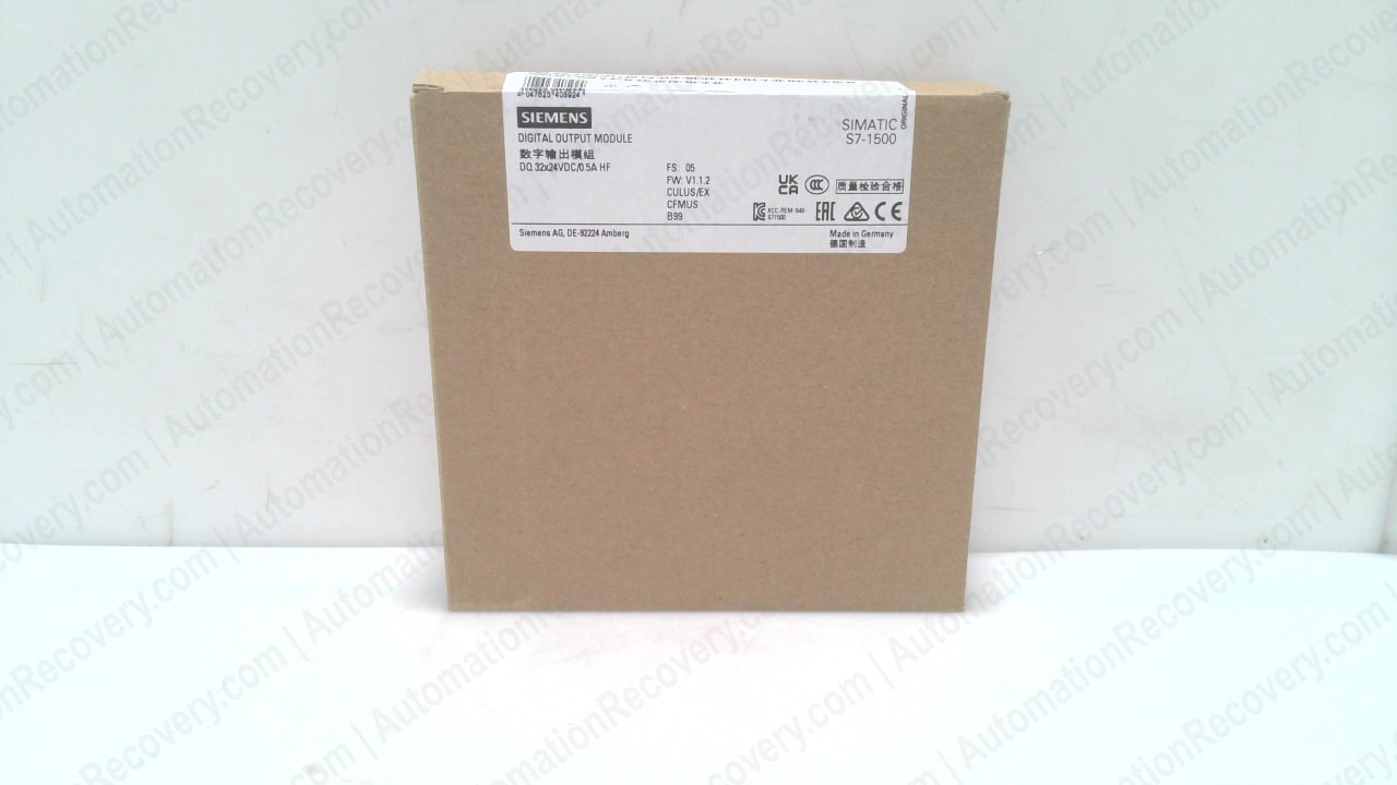 SIEMENS 6ES7522-1BL01-0AB0, SIMATIC S7-1500 DIGITAL OUTPUT MODULE, NEW #348586