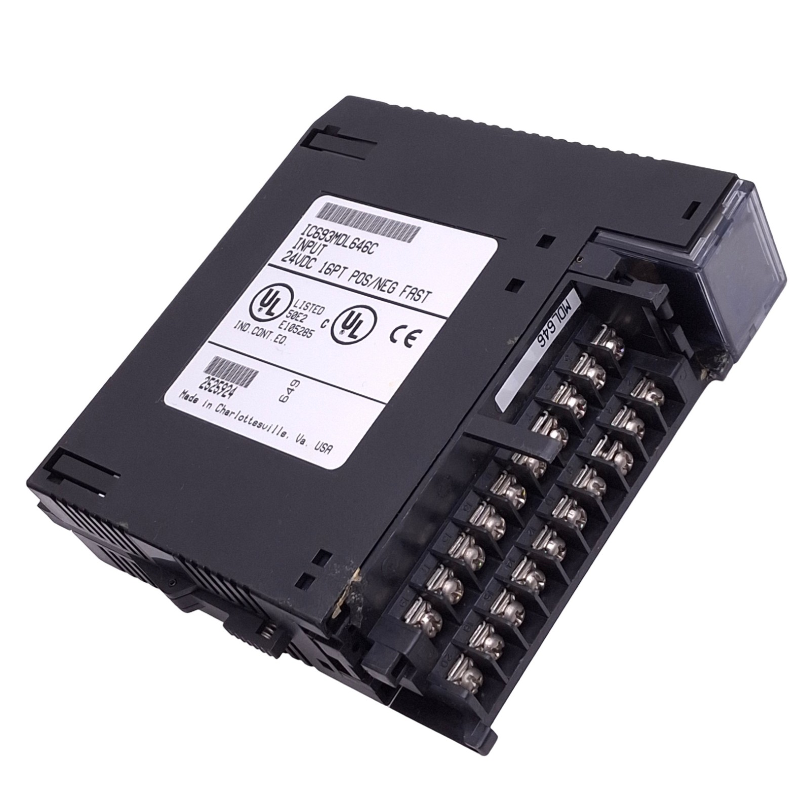 GE Fanuc IC693MDL646C Digital Input Module for 90-30 PLC, 16-Point, 24VDC