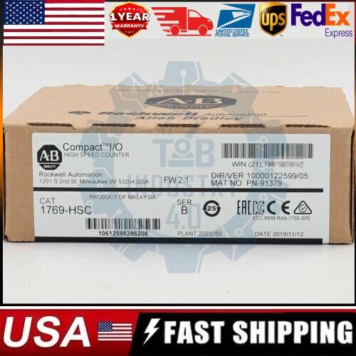 New Sealed AB 1769-HSC CompactLogix High-Speed Module 1769HSC US Free Tax