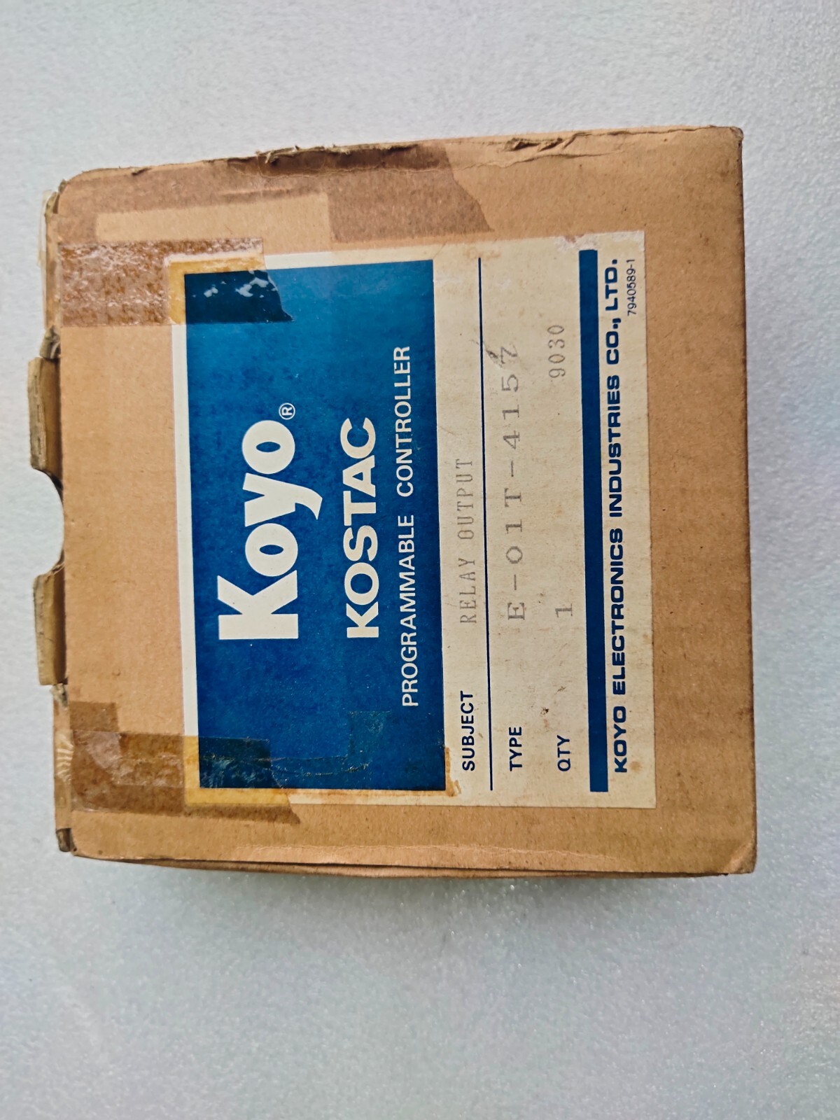 KOYO KOSTAC E-01T-4157 RELAY / OUTPUT PROGRAMMABLE CONTROLLER E01T-4157