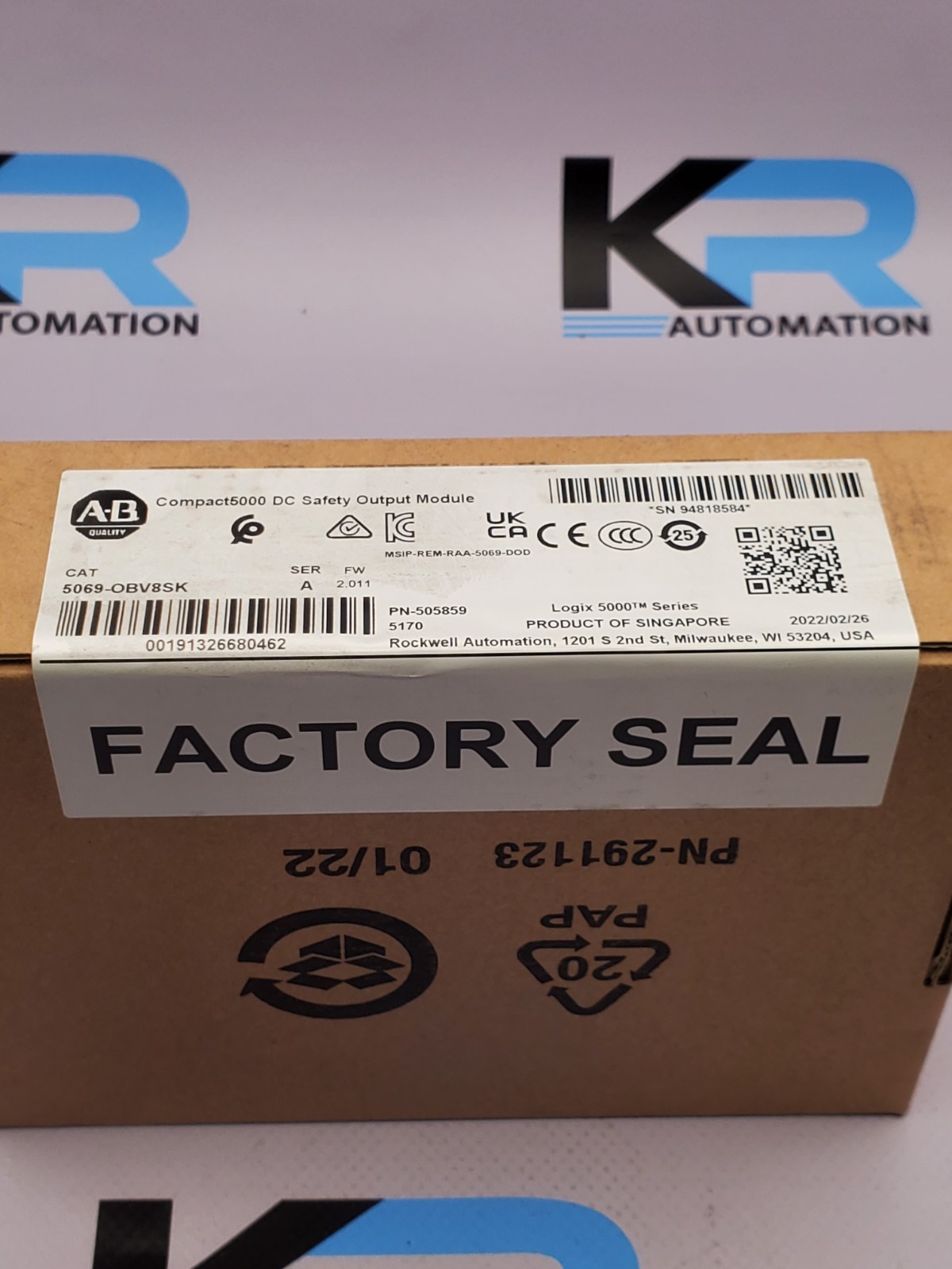 Allen-Bradley 5069-OBV8S Compact 5000 DC Safety Output Module
