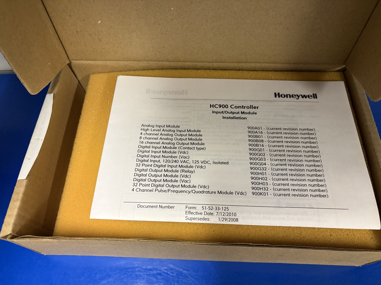 Honeywell 900B08-0001 HC900 Analog Output Module 8-Channel AO NEW NOS