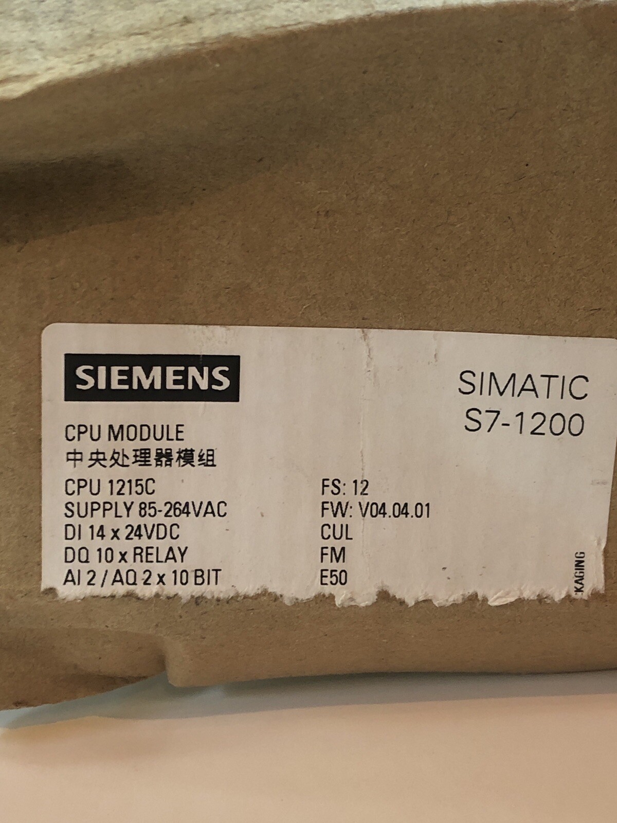 Siemens 6ES7215-1BG40-0XB0 SIMATIC S7-1200 CPU Module 1215C Free Shipping