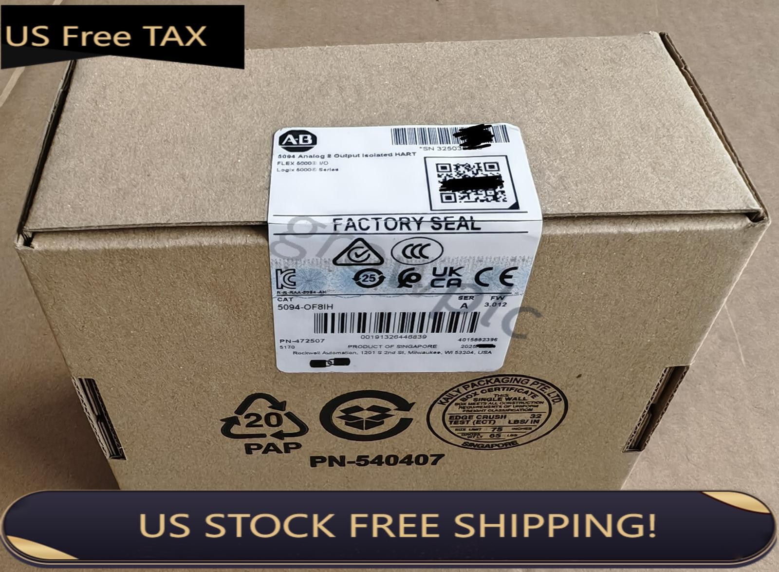 New Sealed 5094-OF8IH Seies A Flex 5000 I/O Analog 8 Output Module Safty DHL DHL
