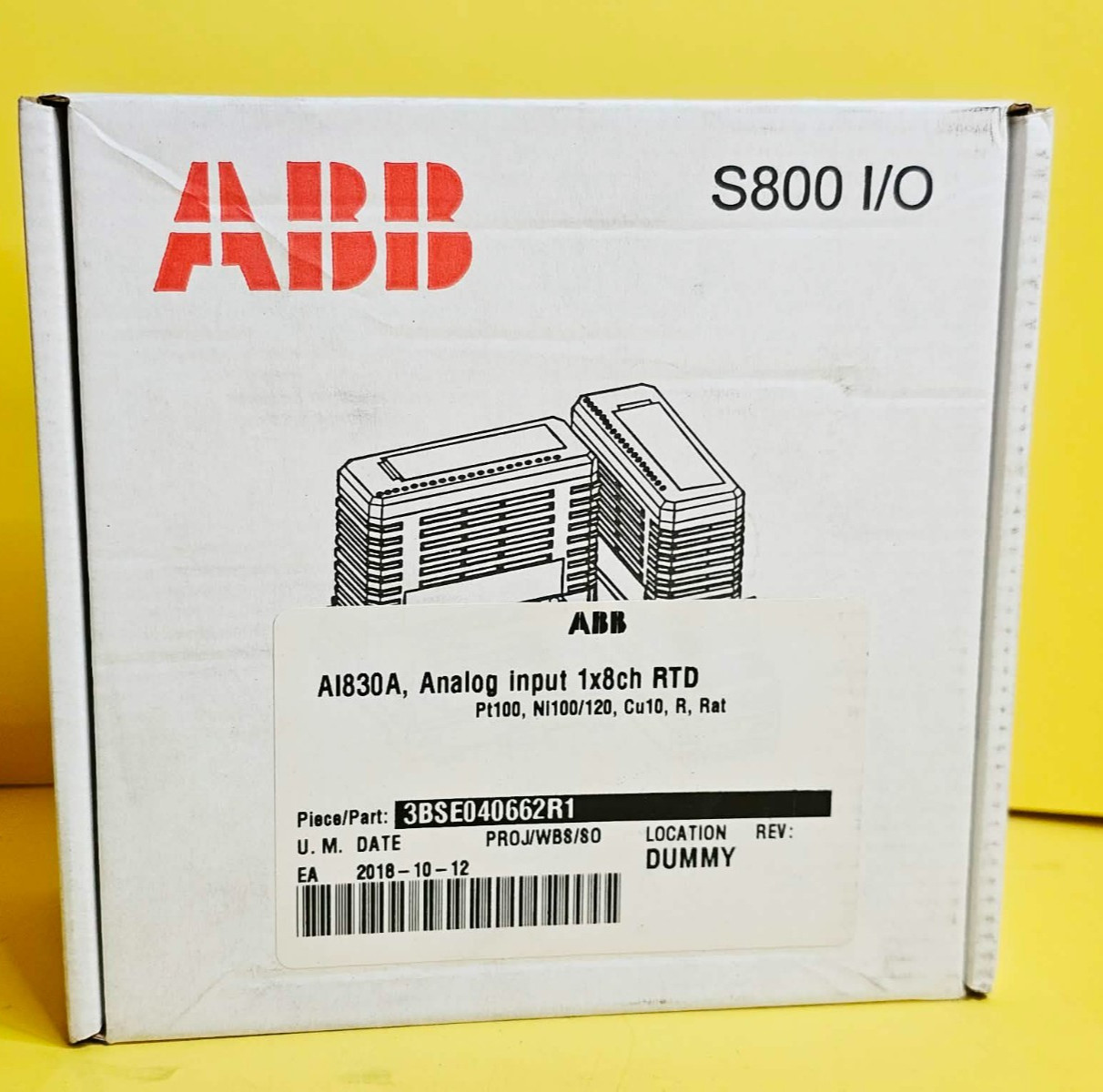 ⚡BRAND NEW IN THE BOX⚡ABB 3BSE040662R1 AI830A ANALOG INPUT MODULE RTD S800 I/O⚡
