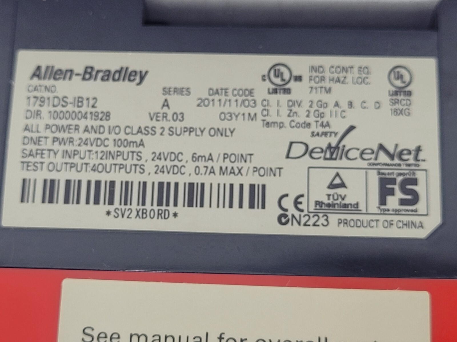 Allen-Bradley 1791DS-IB12