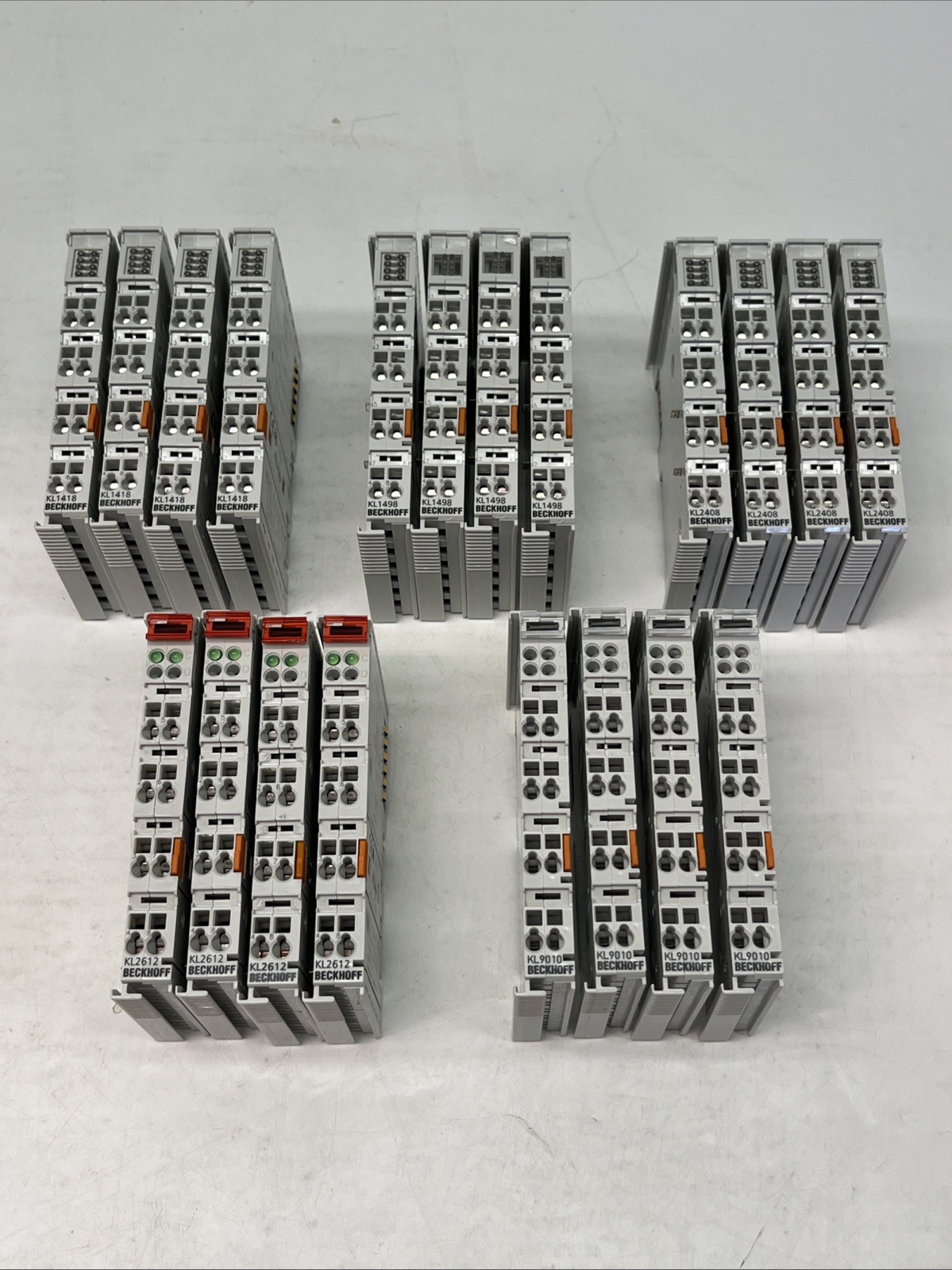 (4x each) BECKHOFF KL1418, KL1498, KL2408, KL2612, KL9010 | Used | USA Seller