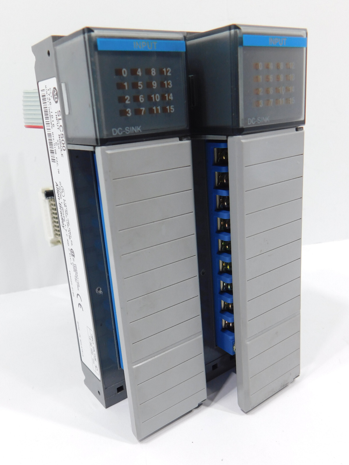 Lot of 2 Each Allen Bradley SLC 500 Input Module 1746-IB16 Ser C