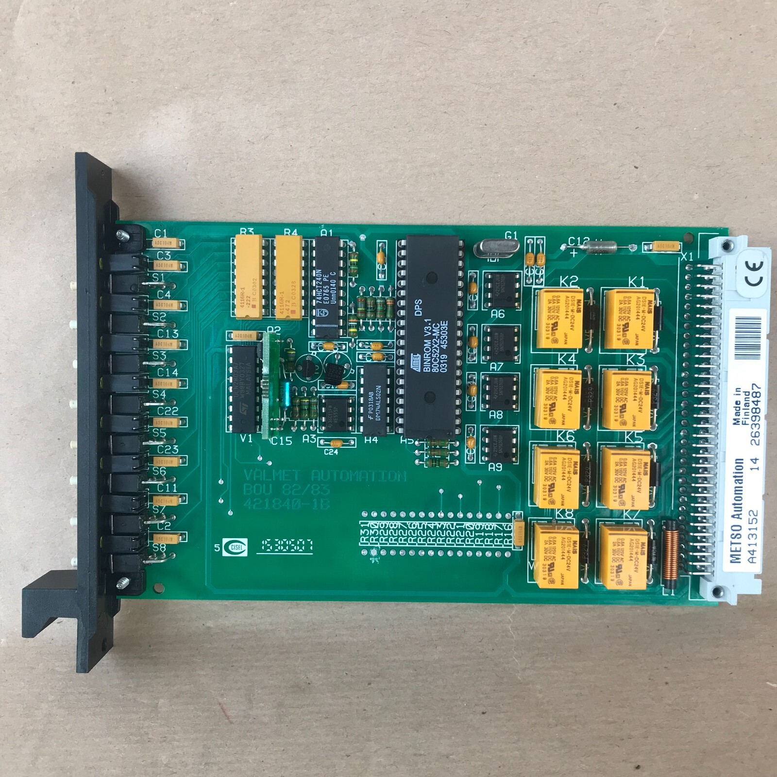 METSO AUTOMATION BOU82 BINARY INPUT MODULE A413152
