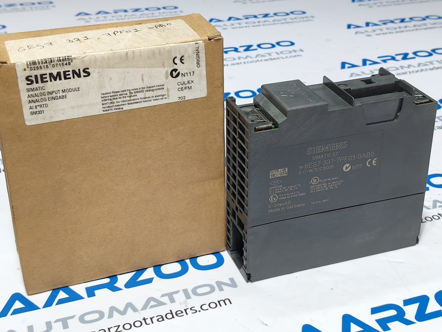 SM331 SIEMENS S7 300 6ES7 331-7PF01-0AB0 ANALOG INPUT MODULE 6ES7331-7PF01-0AB0