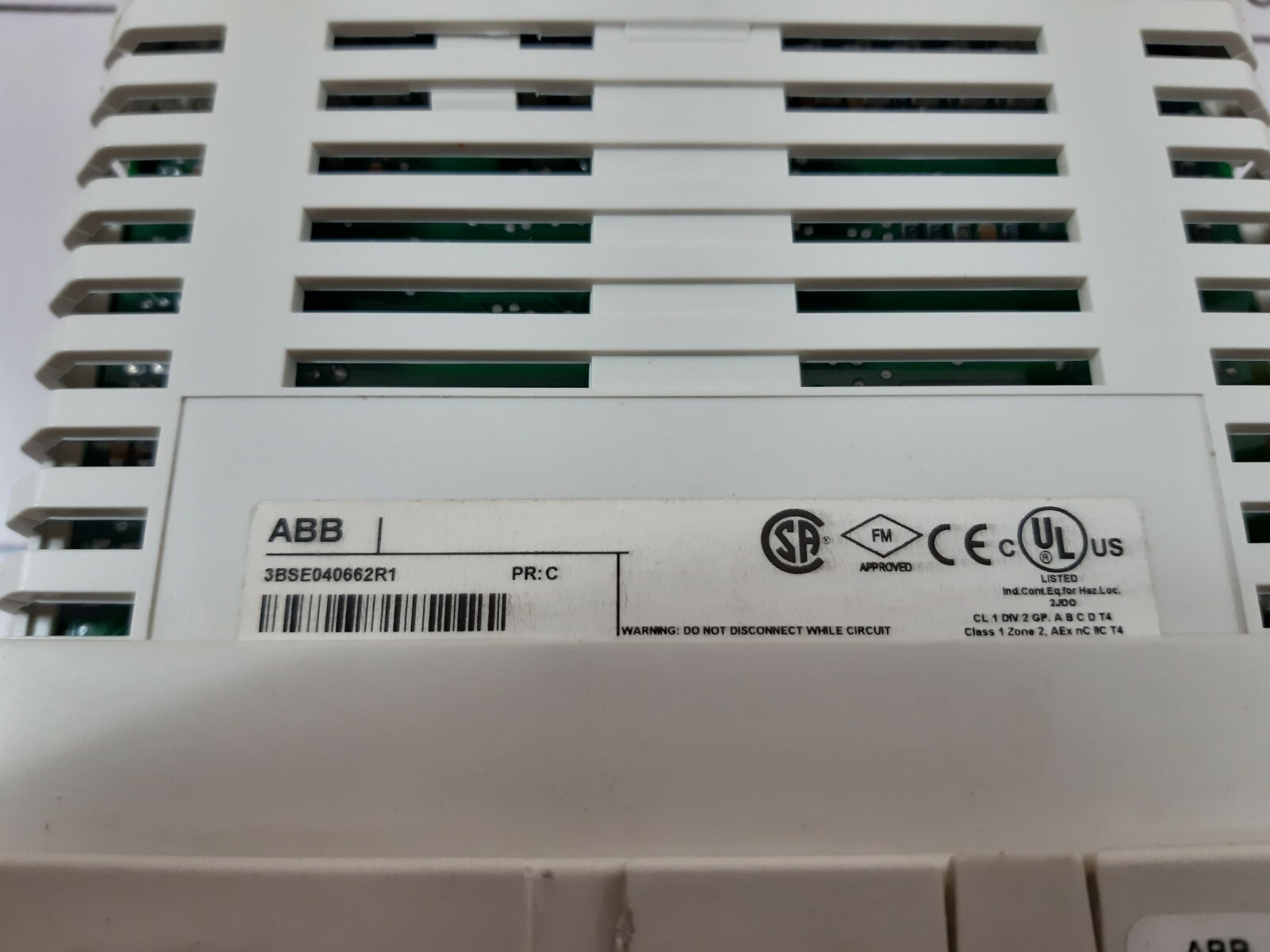 ABB AI830A INPUT MODULE 3BSE040662R1 WITH 3BSE013230R1 BASE