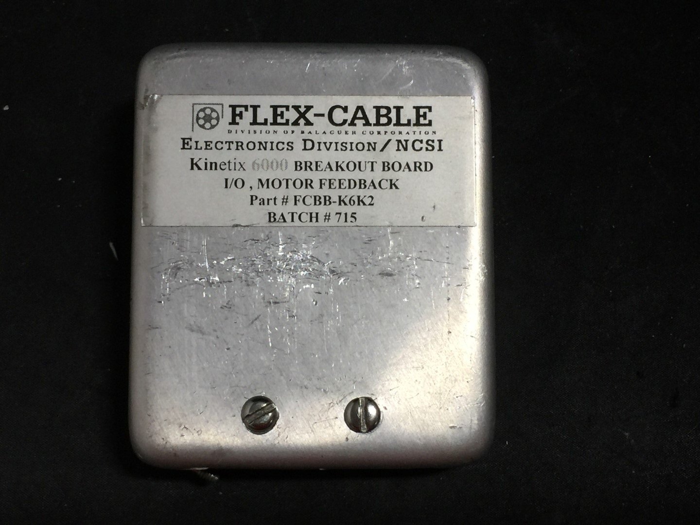 Flex-Cable FCBB-K6K2 Kinetix 6000 Breakout Board I/O Motor Feedback Mod.