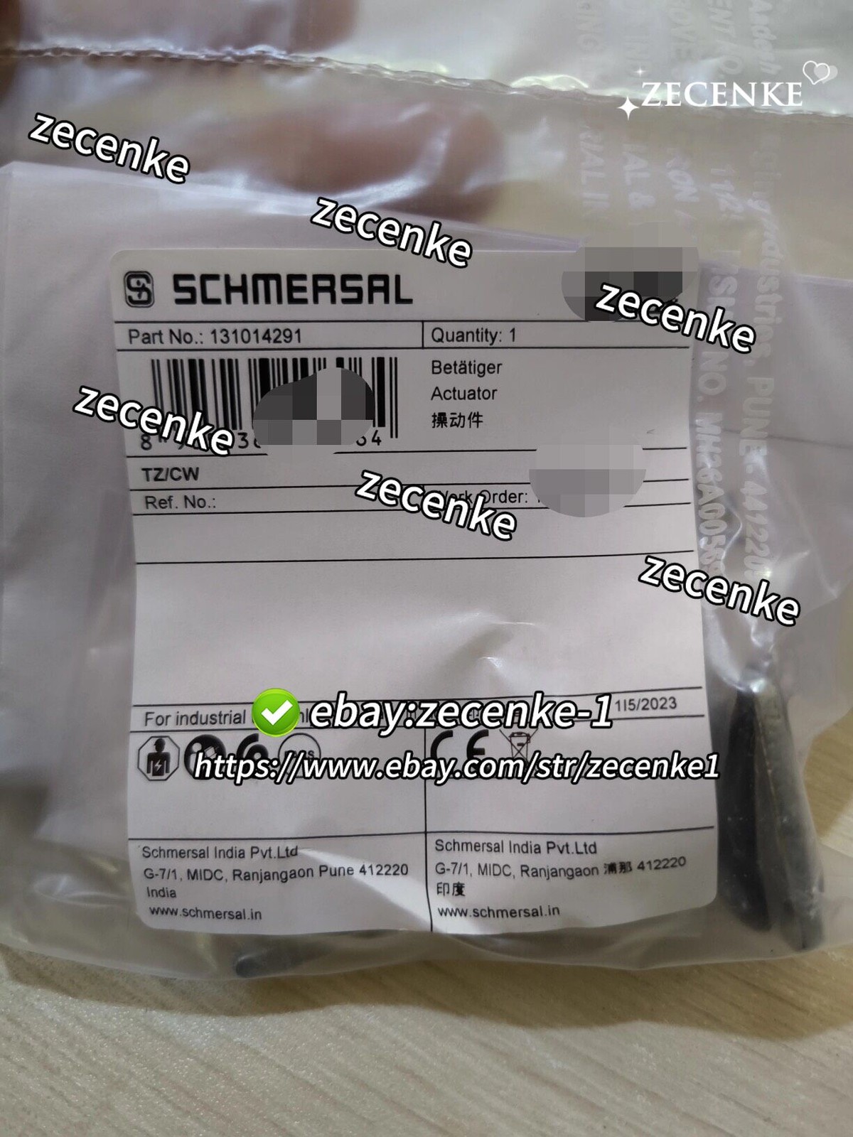 1 pcs NEW SCHMERSAL 131013775 Safety switch pin TZ/CO